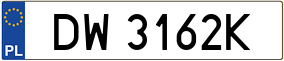 Trailer License Plate